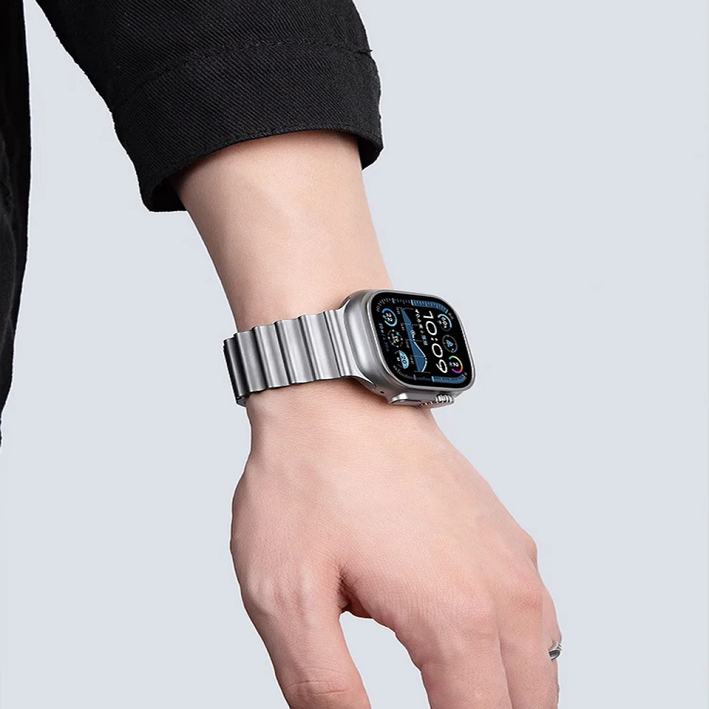 Stainless Steel Band for Apple Watch Ultra 3 11 10 9 8 7 6 SE 5 4 Metal Ocean Magnetic Strap for IWatch 42mm 44mm 45mm 46mm 49mm