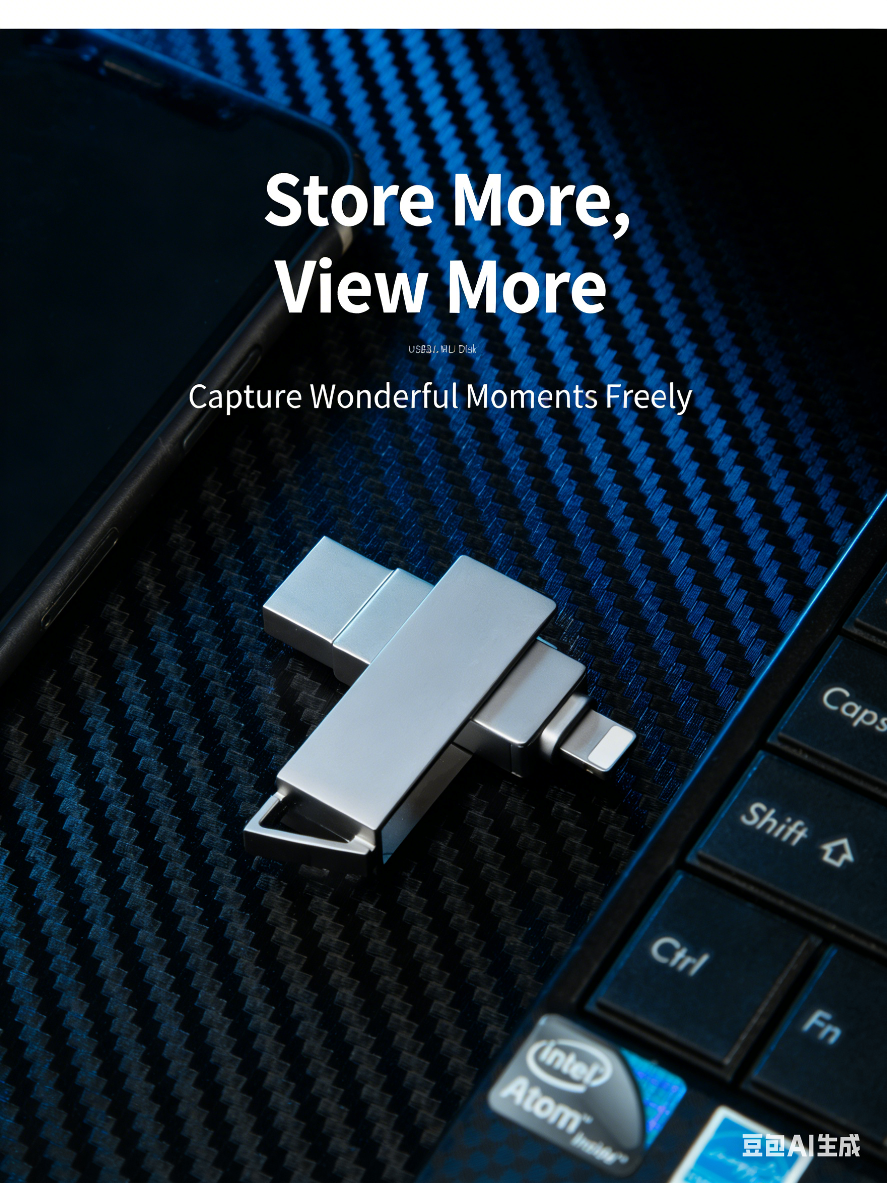 Y61 TYPE C USB Flash Drive OTG 4 IN 1 USB Stick 3.0 128GB Pen Drive 64GB 256GB Pendrive for iPhone 17 16 15 14 13 Memory Disk