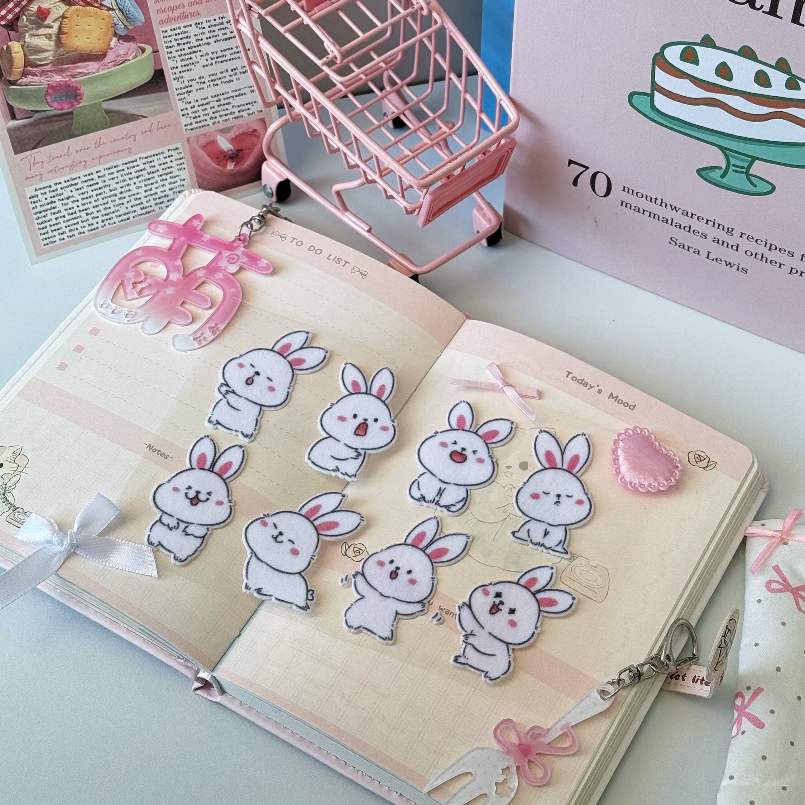 Lovely Cartoon Small Animals Plush Stickers, Soft Touch Creative Stickers, Exclusive Customization