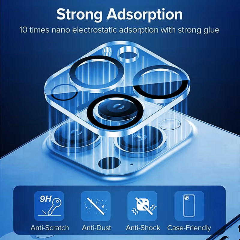 3D HD Clear Anti-scratch Tempered Glass Camera Lens Screen Protector