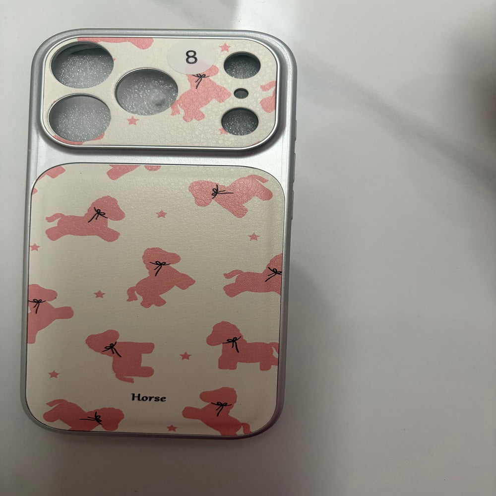 Cute Lambskin Cartoon Phone Case Anti-Scratch Soft Texture Mobile Back Cover For iPhone 17 Pro Max Fashion Print Protective Shell