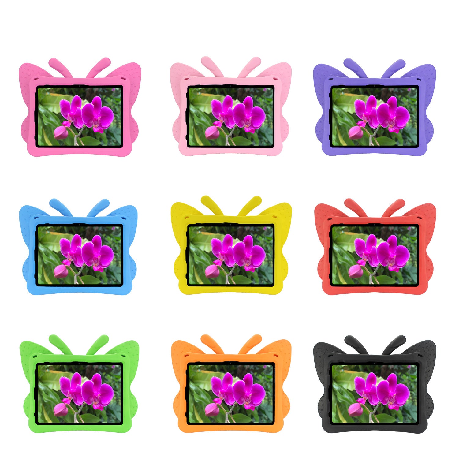 Kids Funda Butterfly Tablet Case For Samsung Galaxy Tab A 10.1 For Samsung EVA Case with Strap for A2757 A2777 A2696 with Pen Holder