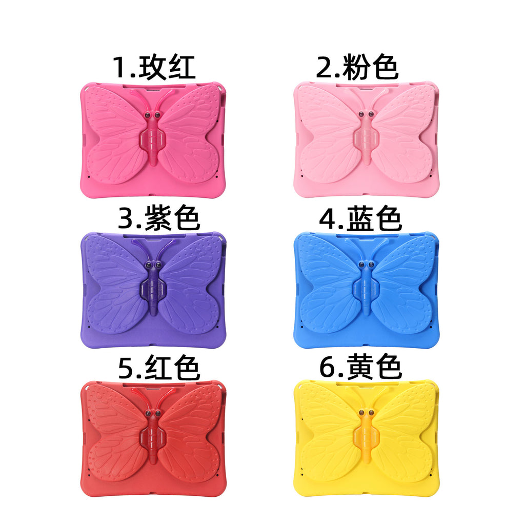 Kids EVA Anti-Fall Proof Butterfly Tablet Cases For iPad 9 Air 10.2 10.5 11 10.9 10 2022 Pro 9.7 12.9 Inch Armor Stand Tablet Case