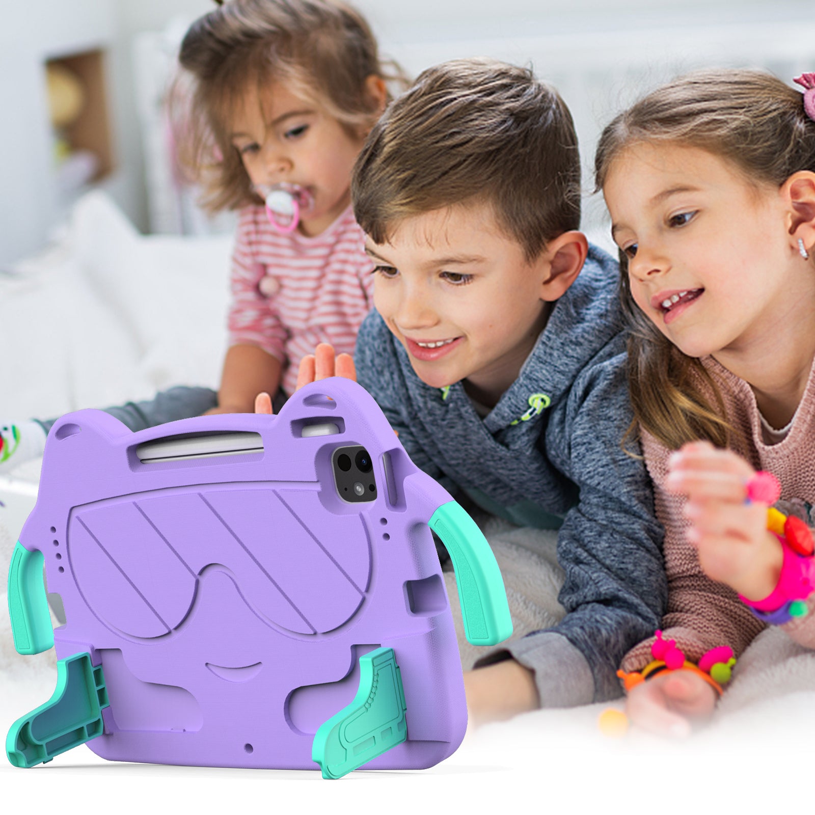 Kids Funda Little Hand Tablet Case For Samsung Galaxy Tab A 10.1 For Samsung EVA Case with Strap for A2757 A2777 A2696 with Pen Holder
