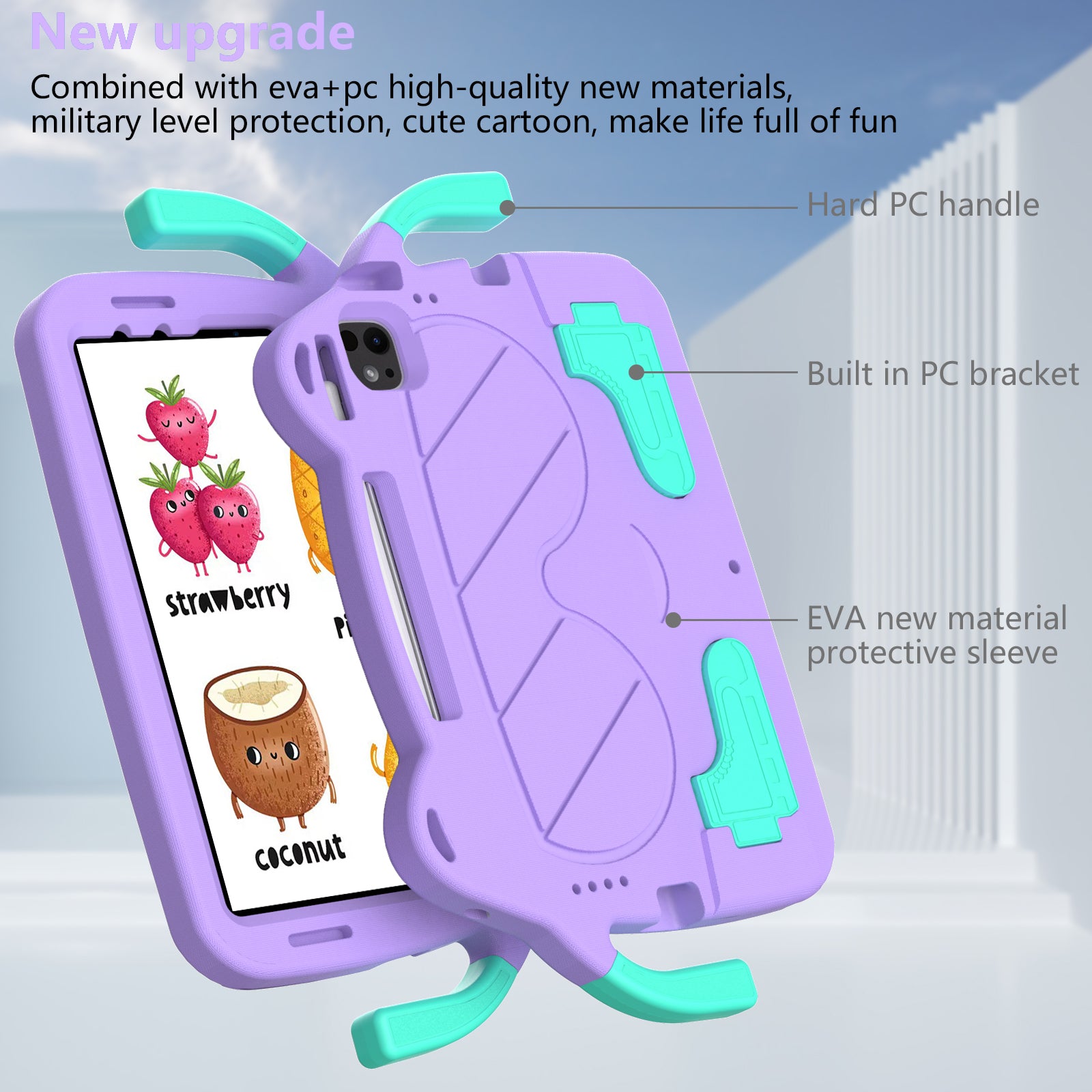 Kids Funda Little Hand Tablet Case For Samsung Galaxy Tab A 10.1 For Samsung EVA Case with Strap for A2757 A2777 A2696 with Pen Holder