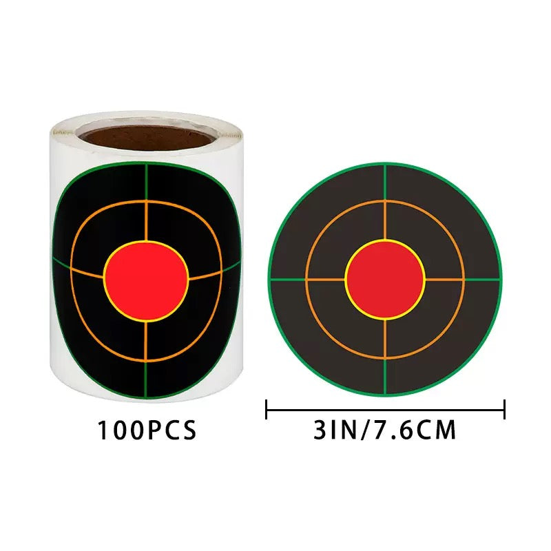 Hot Selling Colorful Shooting Target Stickers Splash Target Paper Shooting Target Paper Practice Target Paper Splash Label Target
