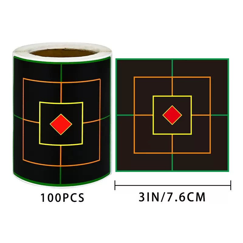 Hot Selling Colorful Shooting Target Stickers Splash Target Paper Shooting Target Paper Practice Target Paper Splash Label Target