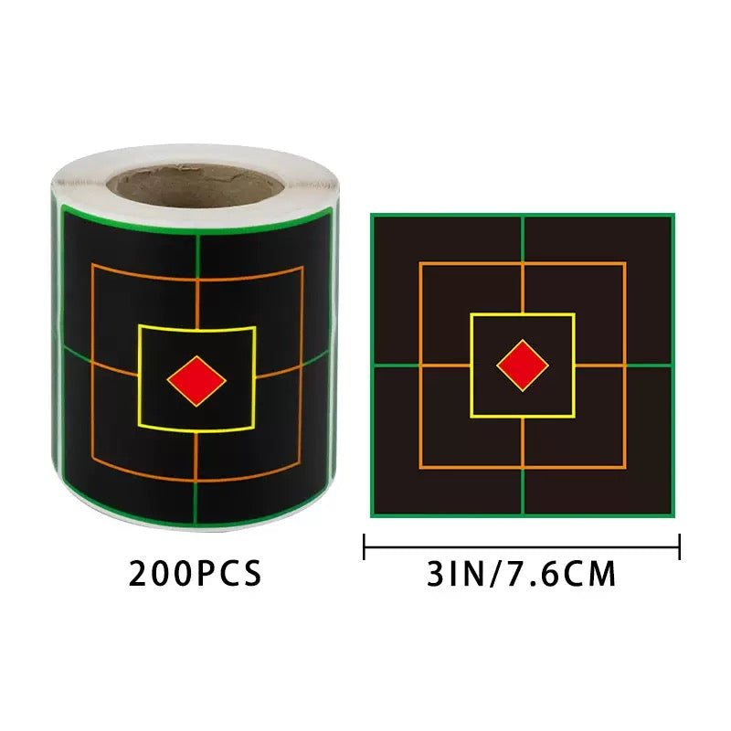 Hot Selling Colorful Shooting Target Stickers Splash Target Paper Shooting Target Paper Practice Target Paper Splash Label Target