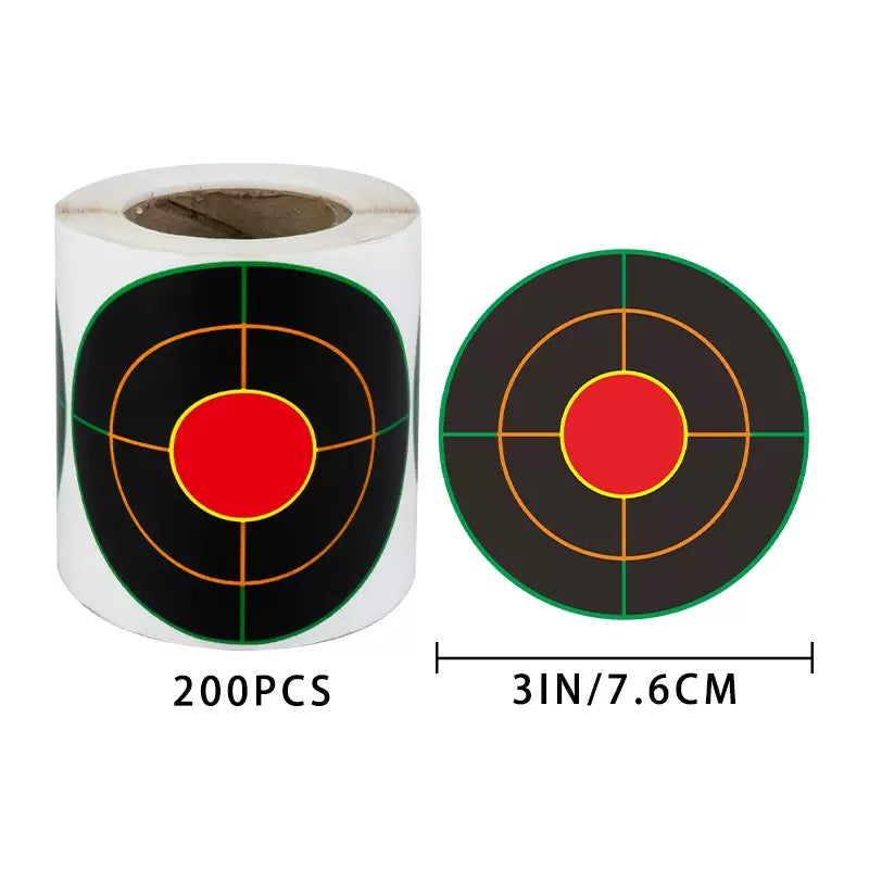 Hot Selling Colorful Shooting Target Stickers Splash Target Paper Shooting Target Paper Practice Target Paper Splash Label Target