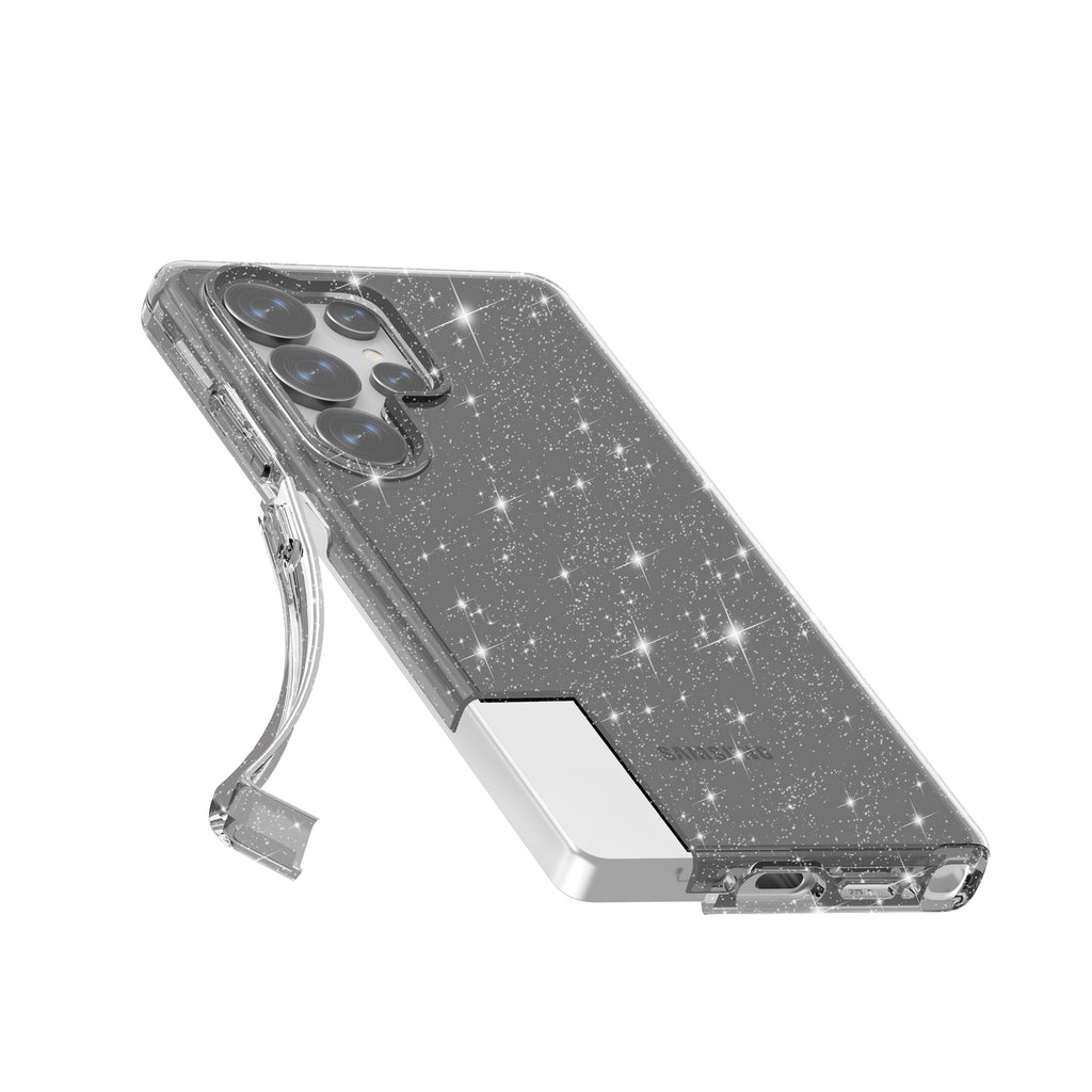 Glitter Transparent Anti-drop Protective Hard PC Soft Tpu Phone case for Samsung S25 S24 S23 S22