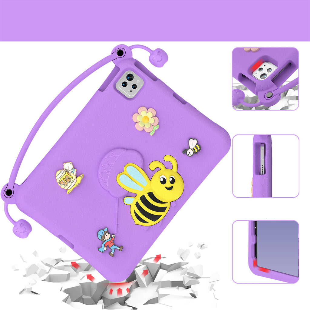 Kids Funda Bee Tablet Case For Samsung Galaxy Tab A 10.1 For Samsung EVA Case with Strap for A2757 A2777 A2696 with Pen Holder