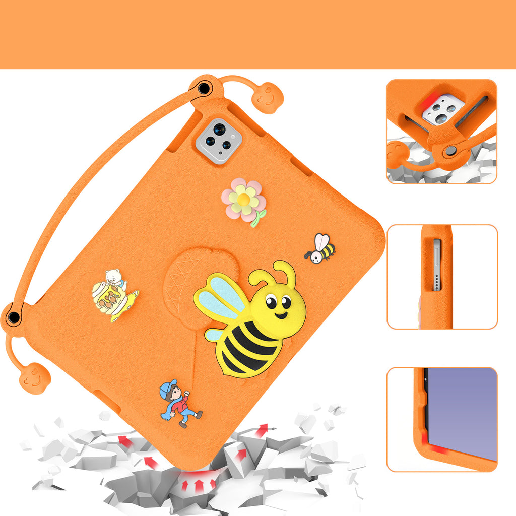 Kids Funda Bee Tablet Case For Samsung Galaxy Tab A 10.1 For Samsung EVA Case with Strap for A2757 A2777 A2696 with Pen Holder