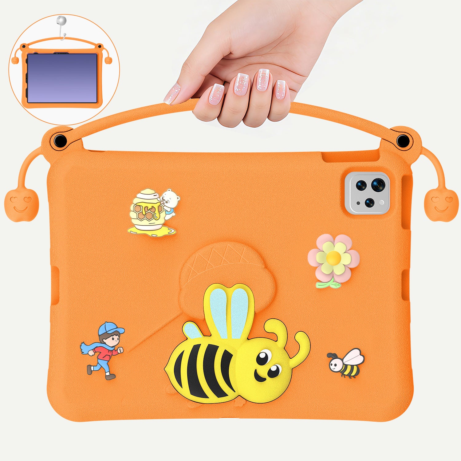 Kids Funda Bee Tablet Case For Samsung Galaxy Tab A 10.1 For Samsung EVA Case with Strap for A2757 A2777 A2696 with Pen Holder