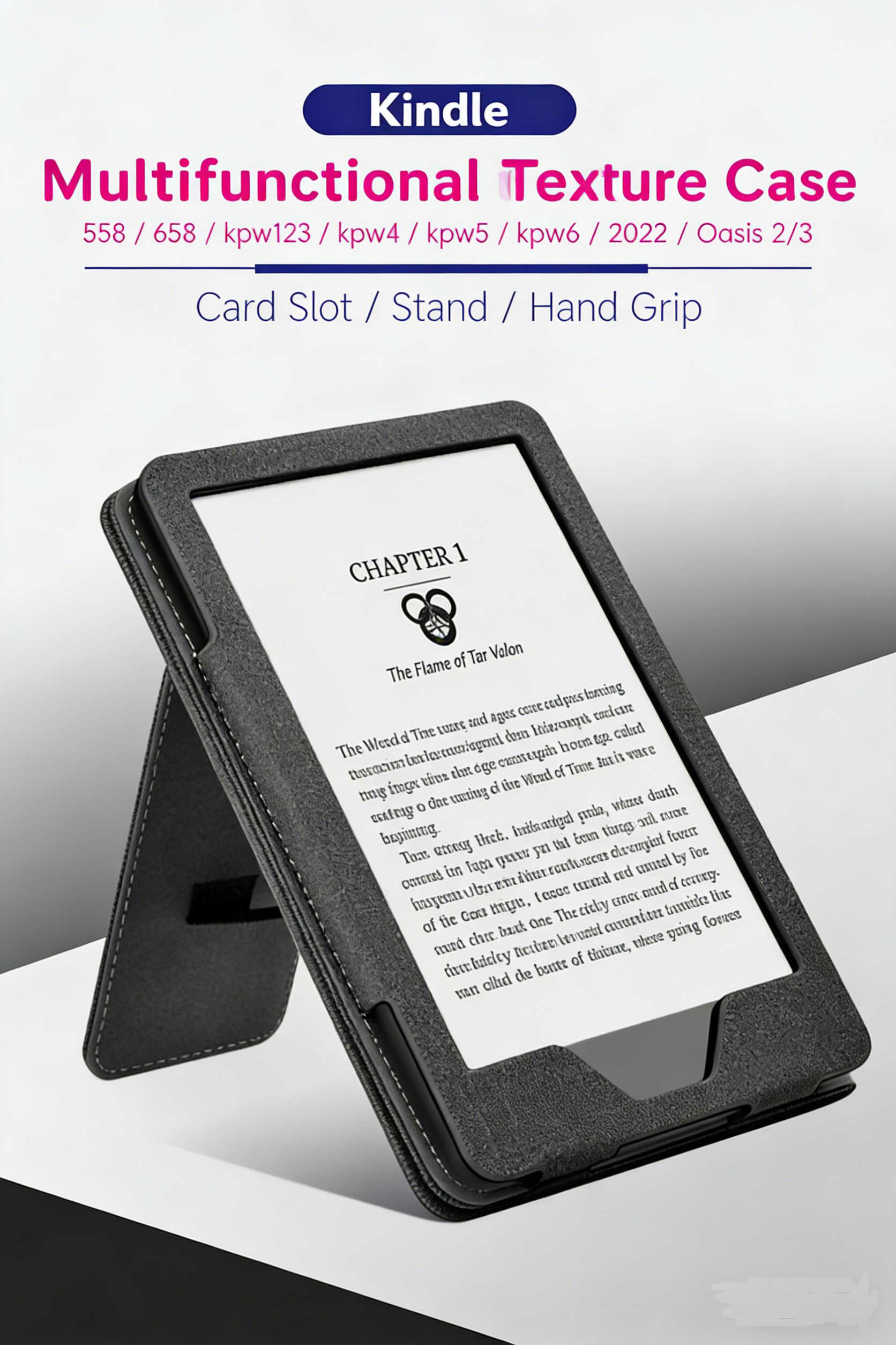 Handheld Stand Case for Kindle Paperwhite 12th Gen KPW6/5/4/3 Kindle Oasis 2/3 Protective Cover